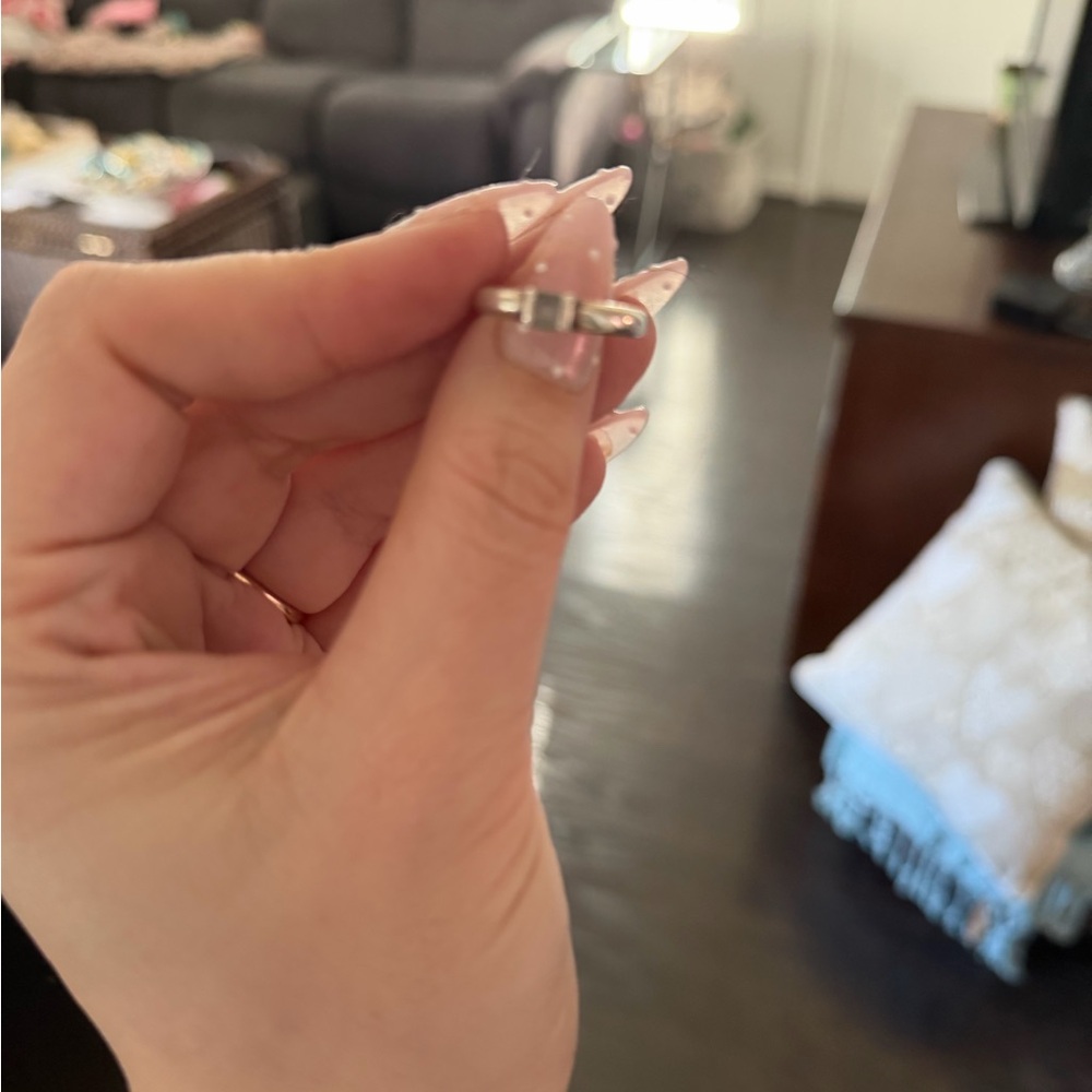 Tiffany & Co. Silver Ring With Rectangular Center - image 4